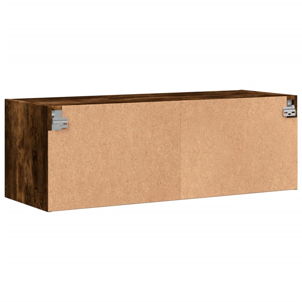 Sidoskåp Med Glasdörrar 102X37X35 Cm