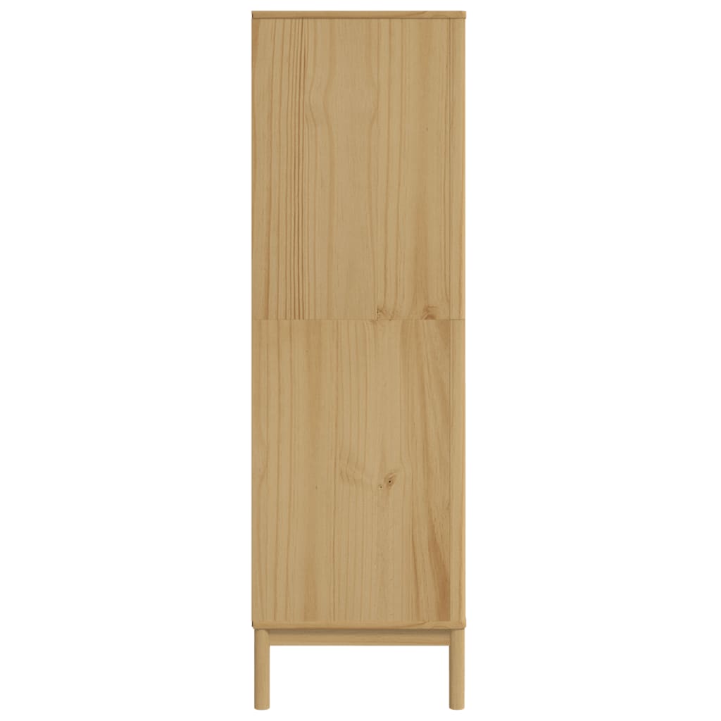 Klädskåp Floro Vaxat Brun 77X53X171 Cm Massiv Furu
