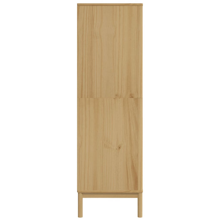 Klädskåp Floro Vaxat Brun 77X53X171 Cm Massiv Furu