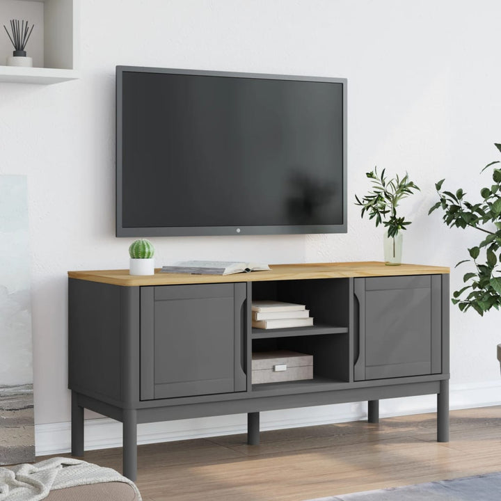 Tv-Bänk Floro 114X43X55 Cm Massiv Furu