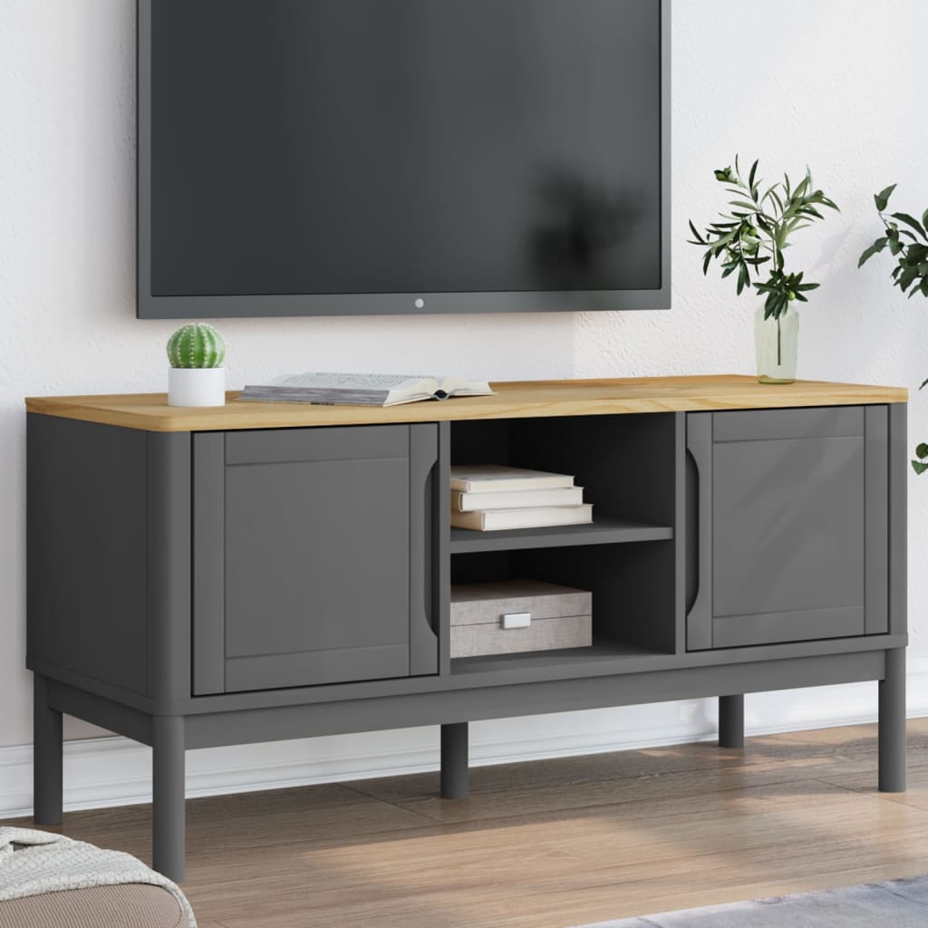 Tv-Bänk Floro 114X43X55 Cm Massiv Furu