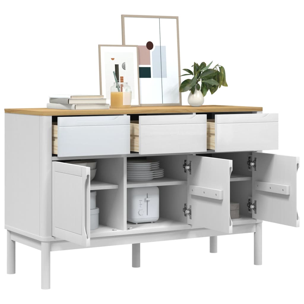 Sidobord Floro 114X43X74 Cm Massiv Furu