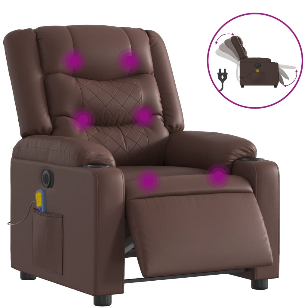 Elektrisk Massagefåtölj Konstläder