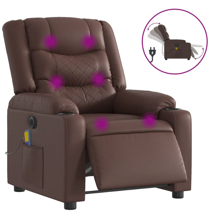 Elektrisk Massagefåtölj Konstläder