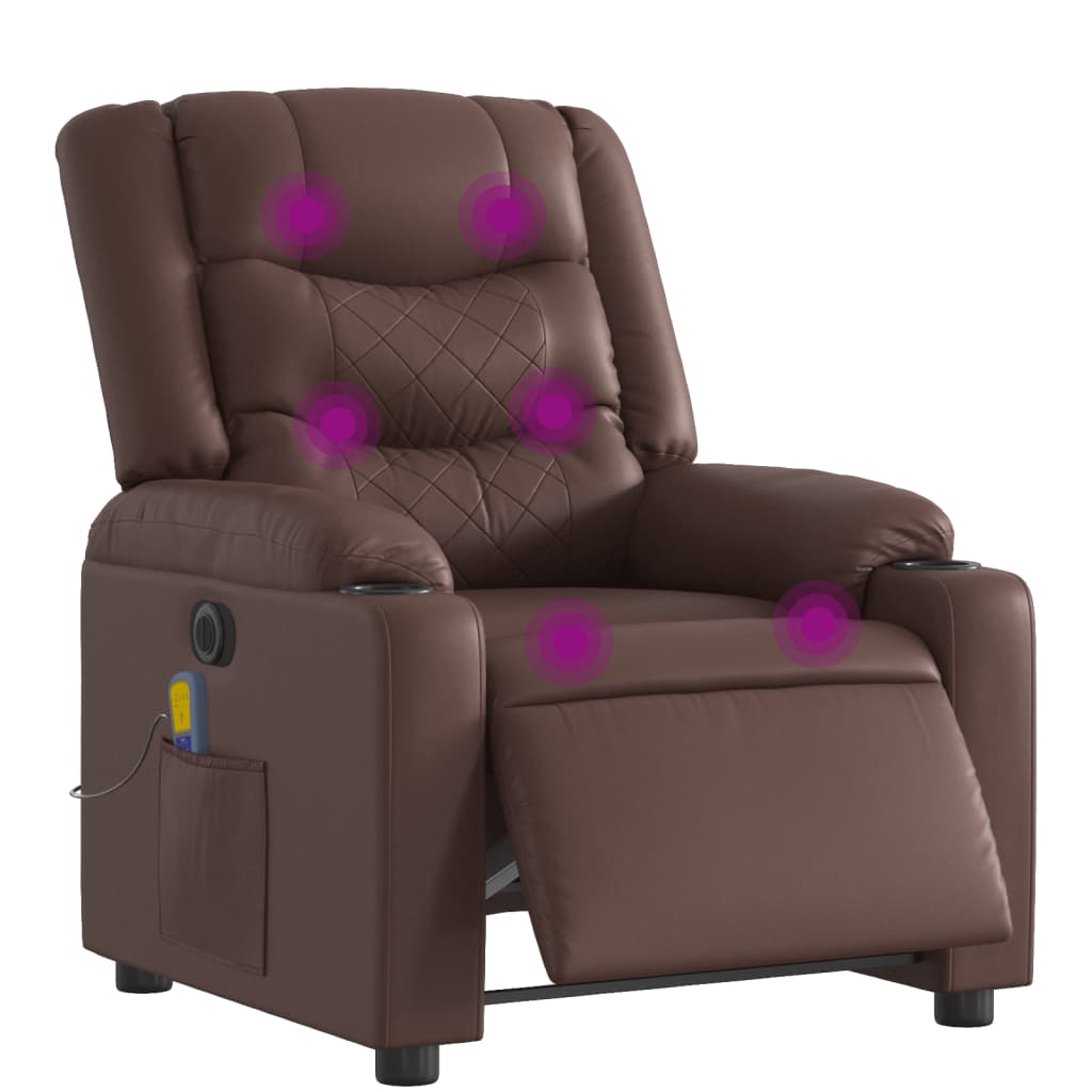 Elektrisk Massagefåtölj Konstläder