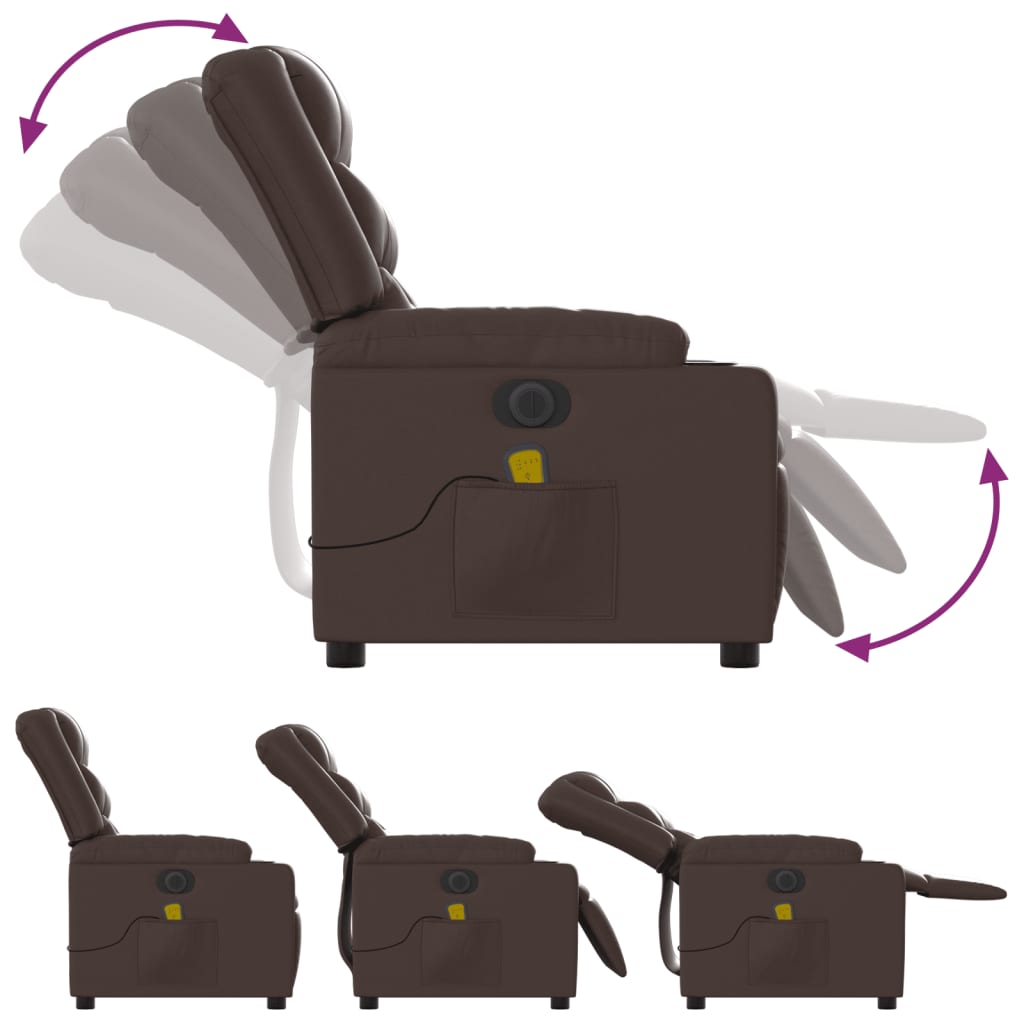 Elektrisk Massagefåtölj Konstläder