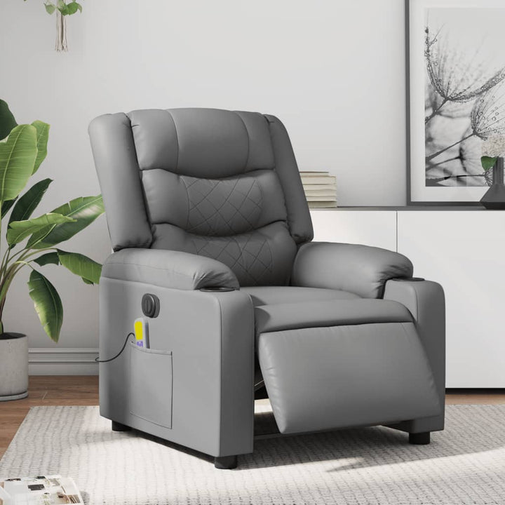 Elektrisk Massagefåtölj Konstläder