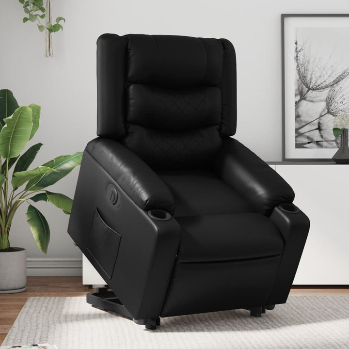 Massagefåtölj Med Uppresningshjälp Konstläder