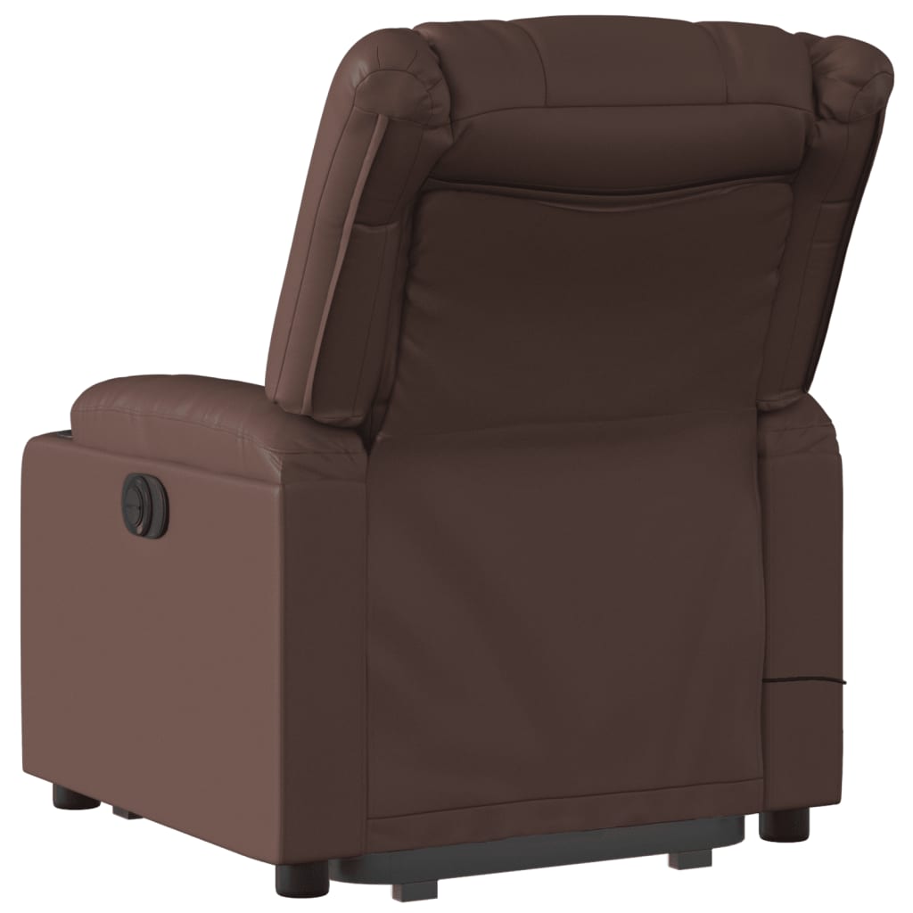Massagefåtölj Med Uppresningshjälp Konstläder