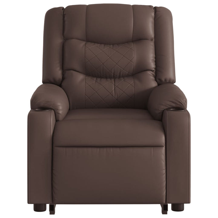 Massagefåtölj Med Uppresningshjälp Konstläder