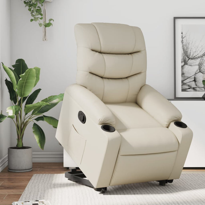 Reclinerfåtölj Med Uppresningshjälp Konstläder
