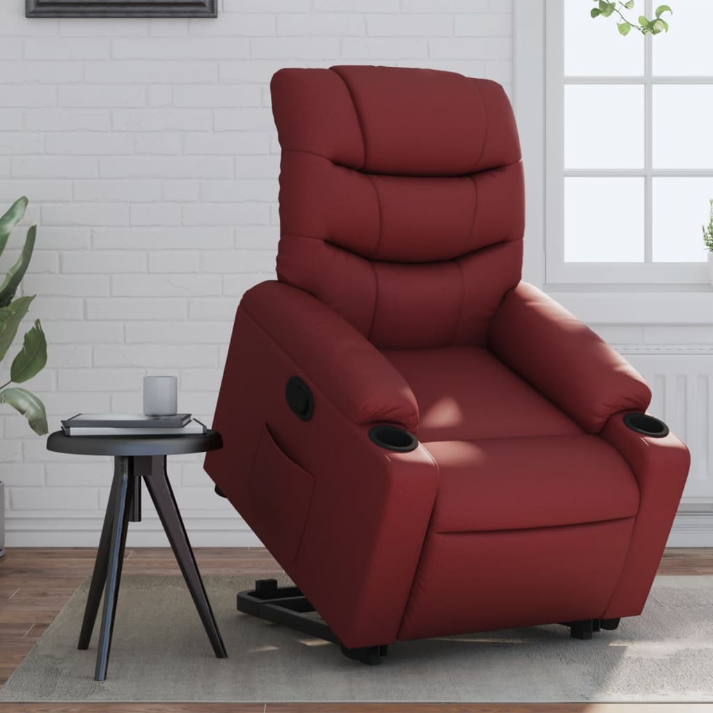 Reclinerfåtölj Med Uppresningshjälp Konstläder