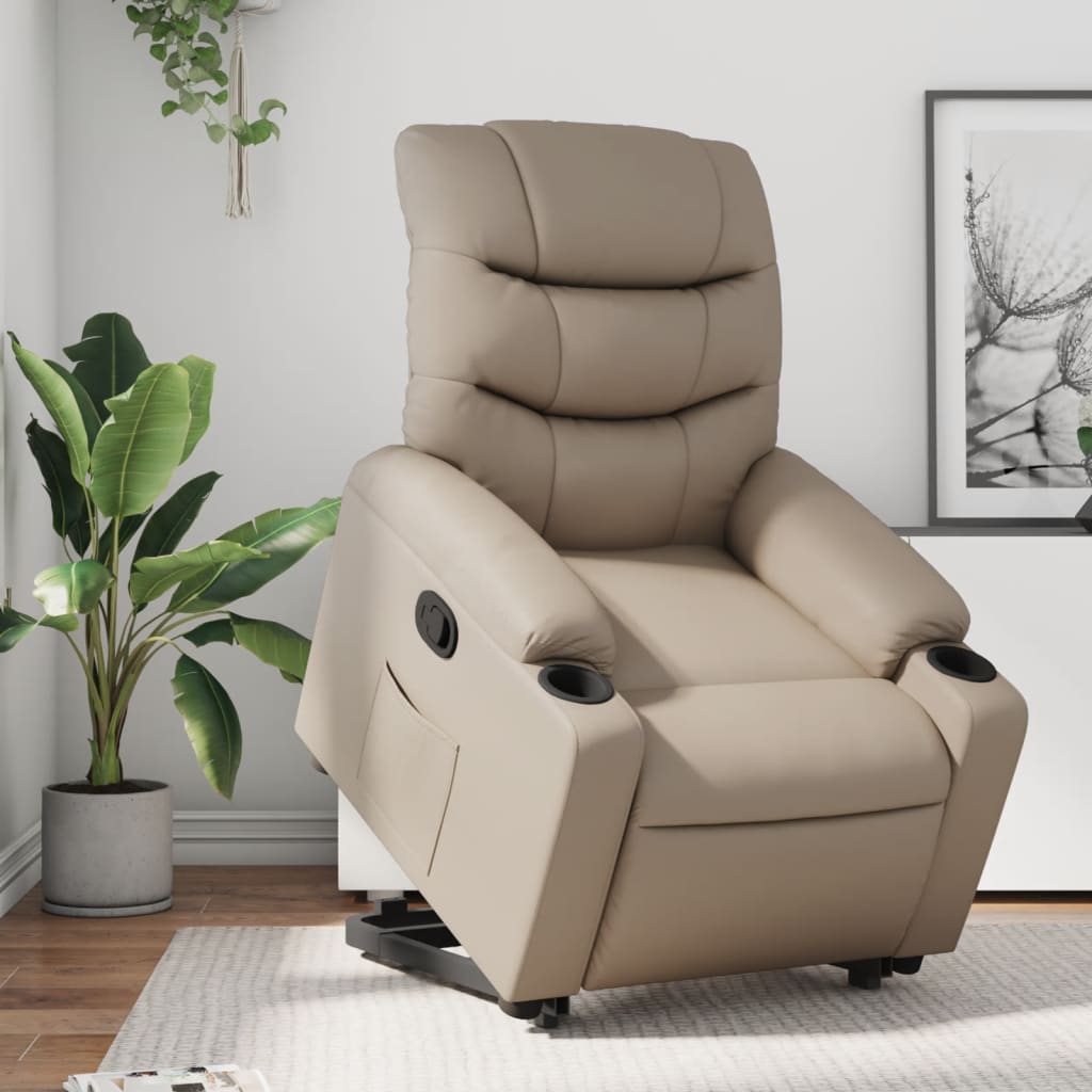 Reclinerfåtölj Med Uppresningshjälp Konstläder