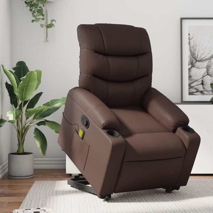 Reclinerfåtölj Med Uppresningshjälp Konstläder