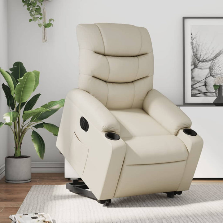 Reclinerfåtölj Med Uppresningshjälp Konstläder