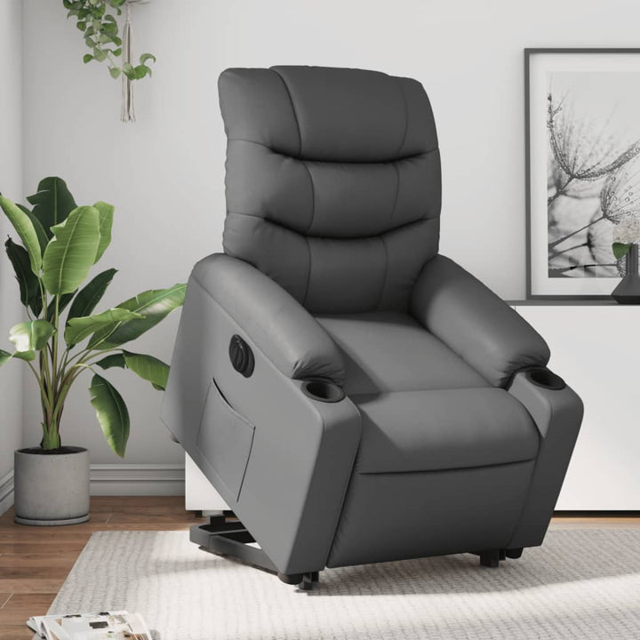 Reclinerfåtölj Med Uppresningshjälp Konstläder