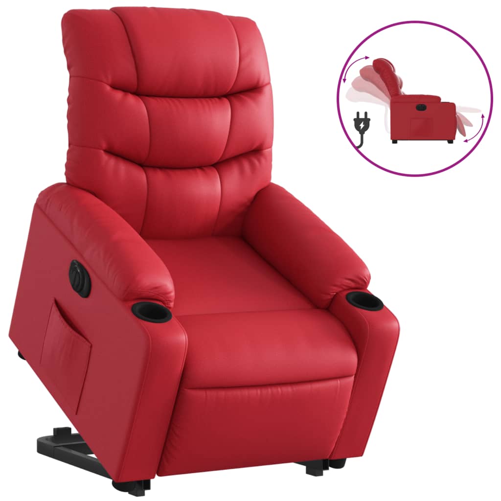 Reclinerfåtölj Med Uppresningshjälp Konstläder