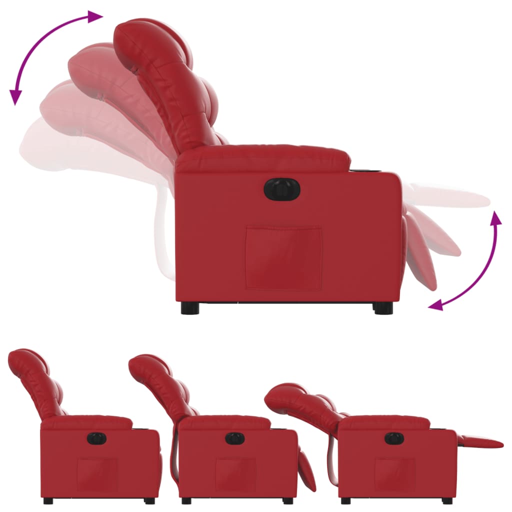 Reclinerfåtölj Med Uppresningshjälp Konstläder