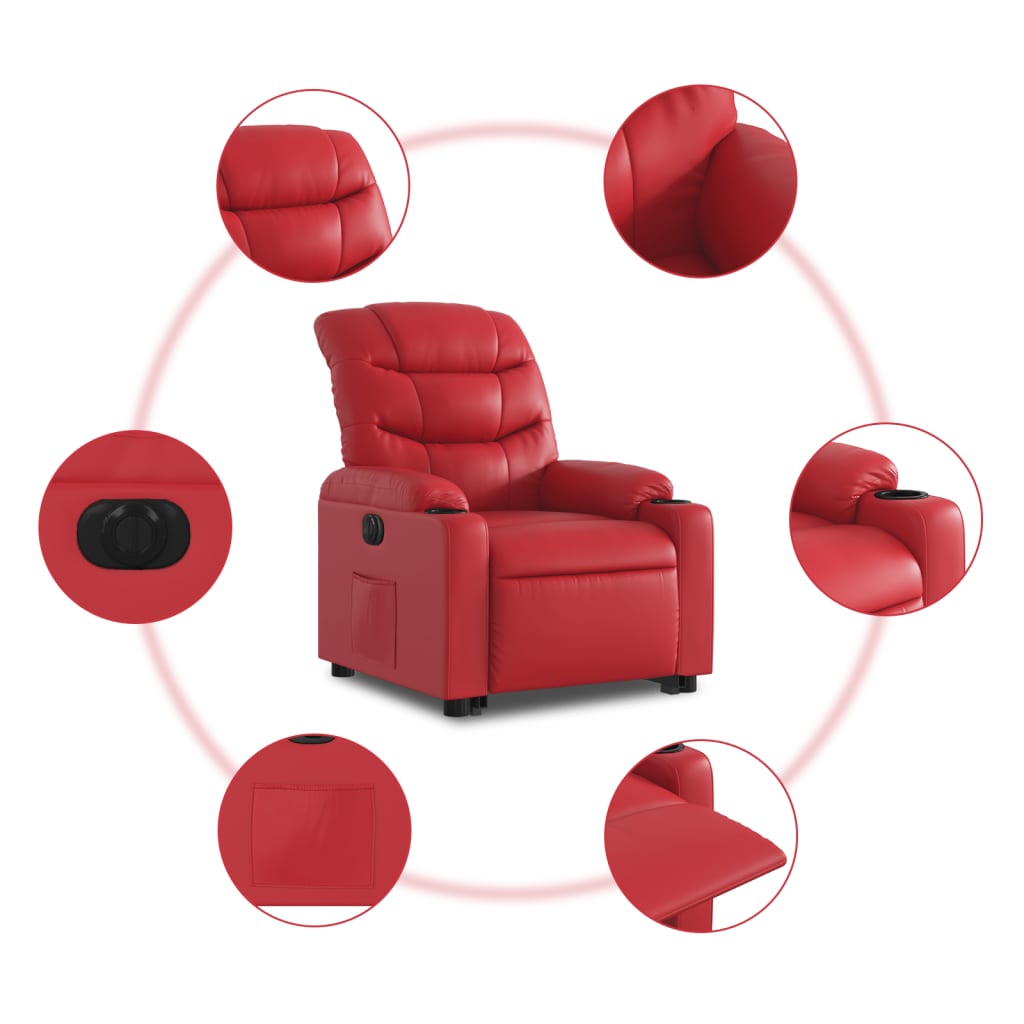 Reclinerfåtölj Med Uppresningshjälp Konstläder