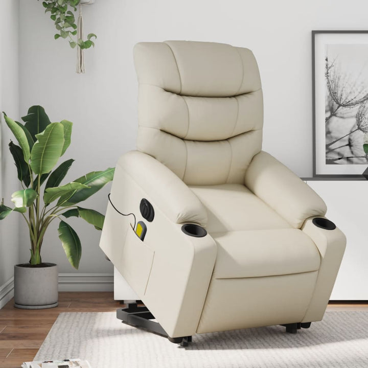 Reclinerfåtölj Med Uppresningshjälp Konstläder