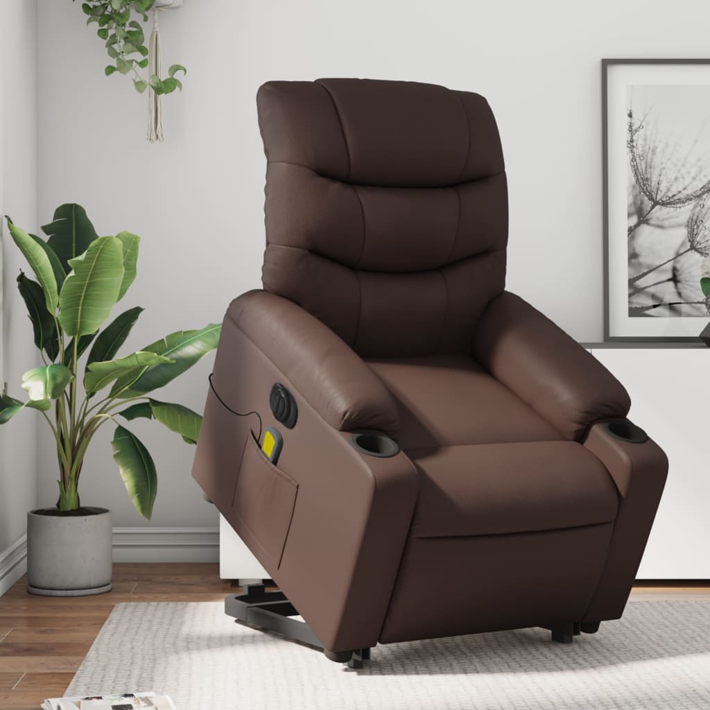 Reclinerfåtölj Med Uppresningshjälp Konstläder