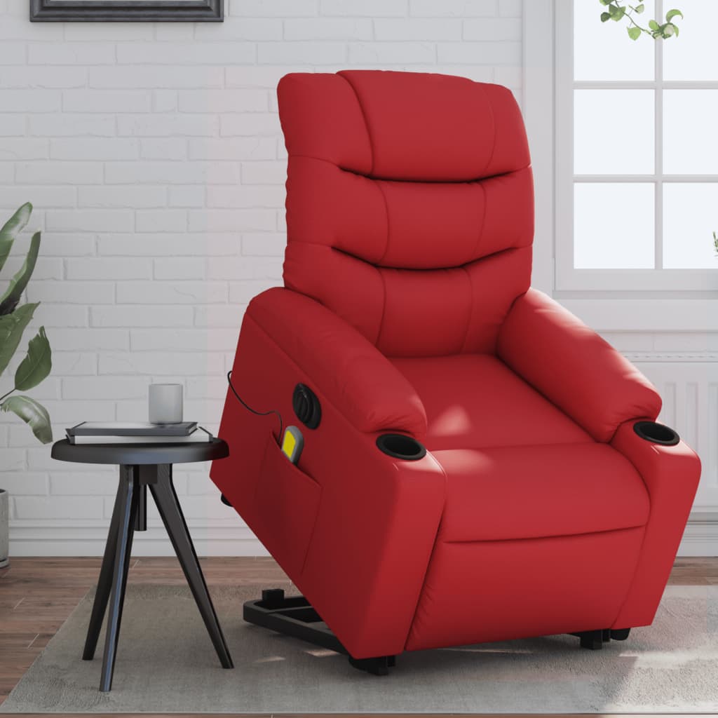Reclinerfåtölj Med Uppresningshjälp Konstläder