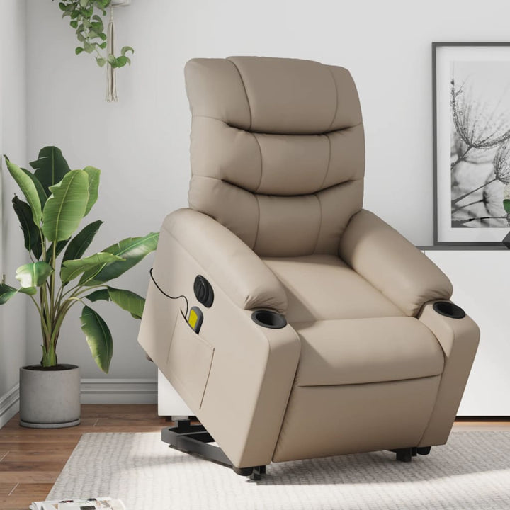 Reclinerfåtölj Med Uppresningshjälp Konstläder