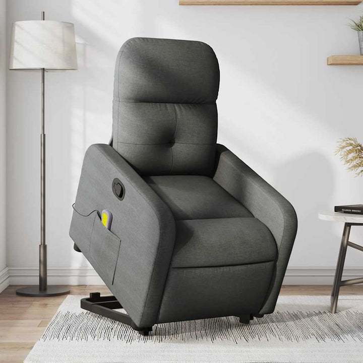 Elektrisk Reclinerfåtölj Med Uppresningshjälp Tyg
