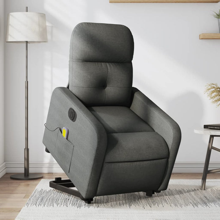 Elektrisk Reclinerfåtölj Med Uppresningshjälp Tyg