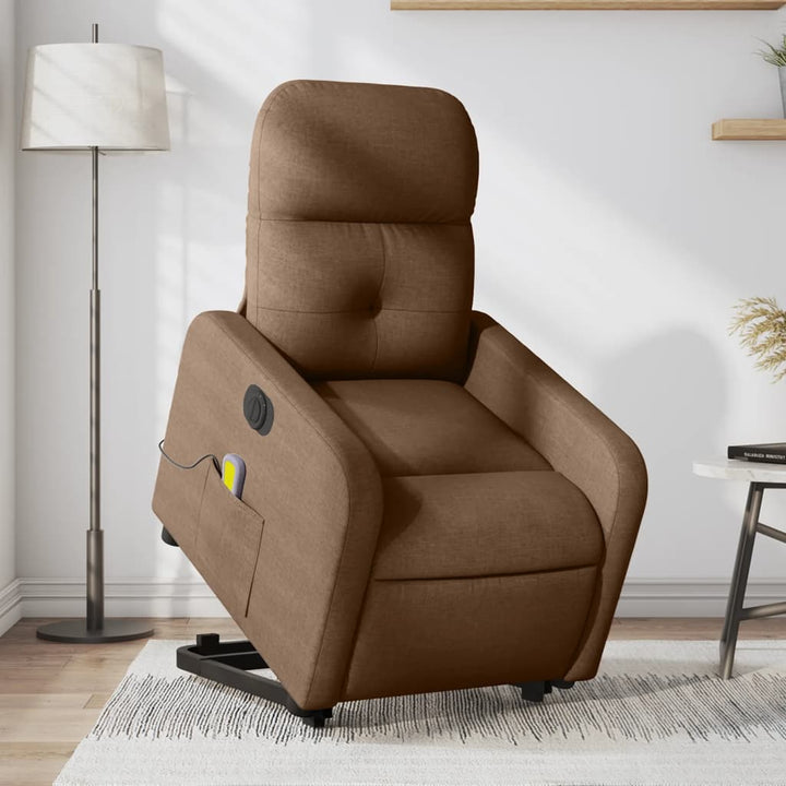 Elektrisk Reclinerfåtölj Med Uppresningshjälp Tyg