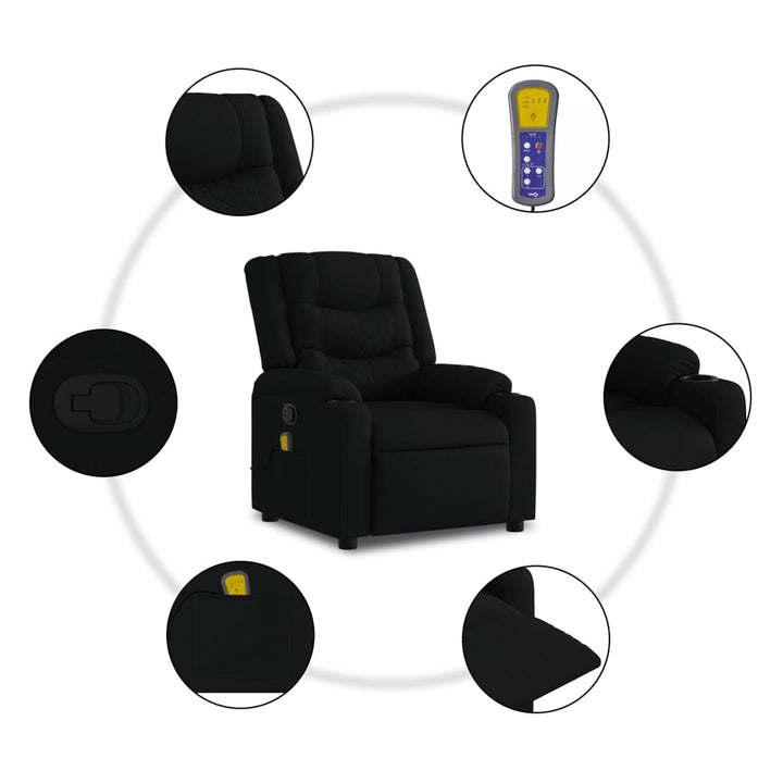 Massagefåtölj Tyg