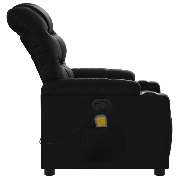 Massagefåtölj Svart Konstläder