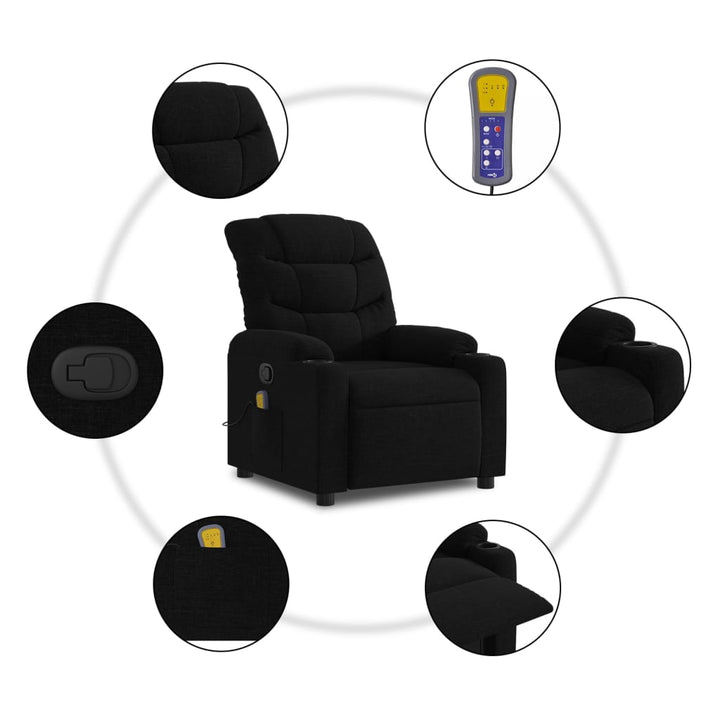 Massagefåtölj Tyg