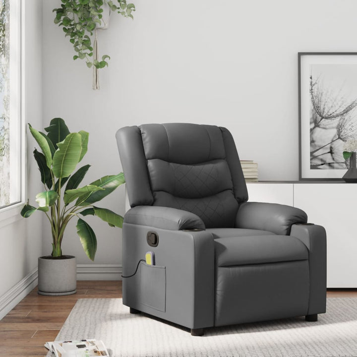 Massagefåtölj Konstläder