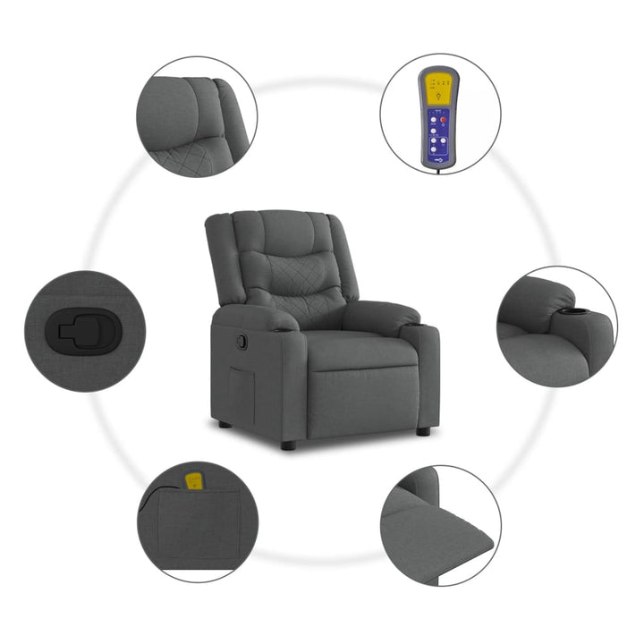 Massagefåtölj Tyg