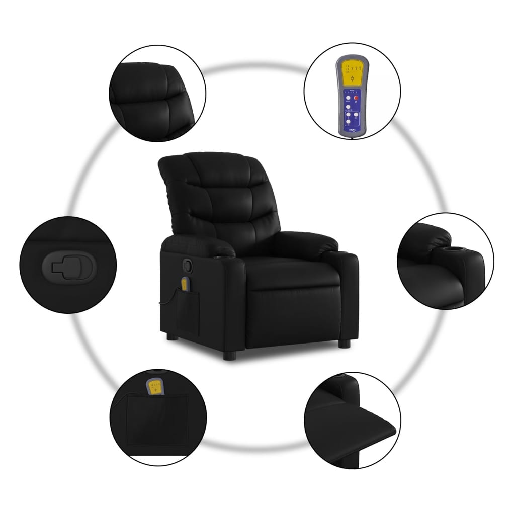 Massagefåtölj Konstläder