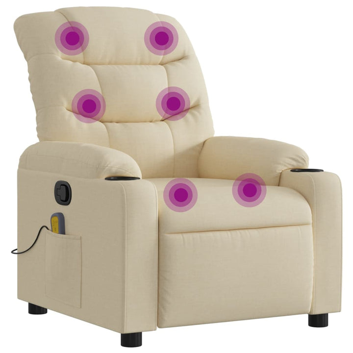 Massagefåtölj Färgad Tyg