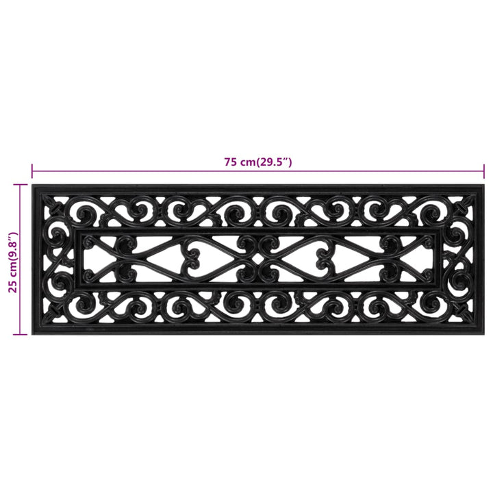 Trappstegsmattor 10 St 25X75 Cm Gummi