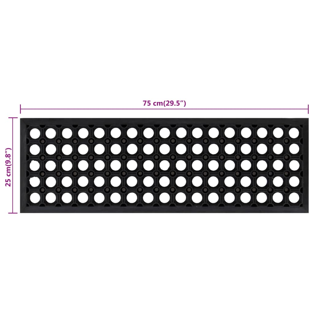 Trappstegsmattor 10 St 25X75 Cm Gummi