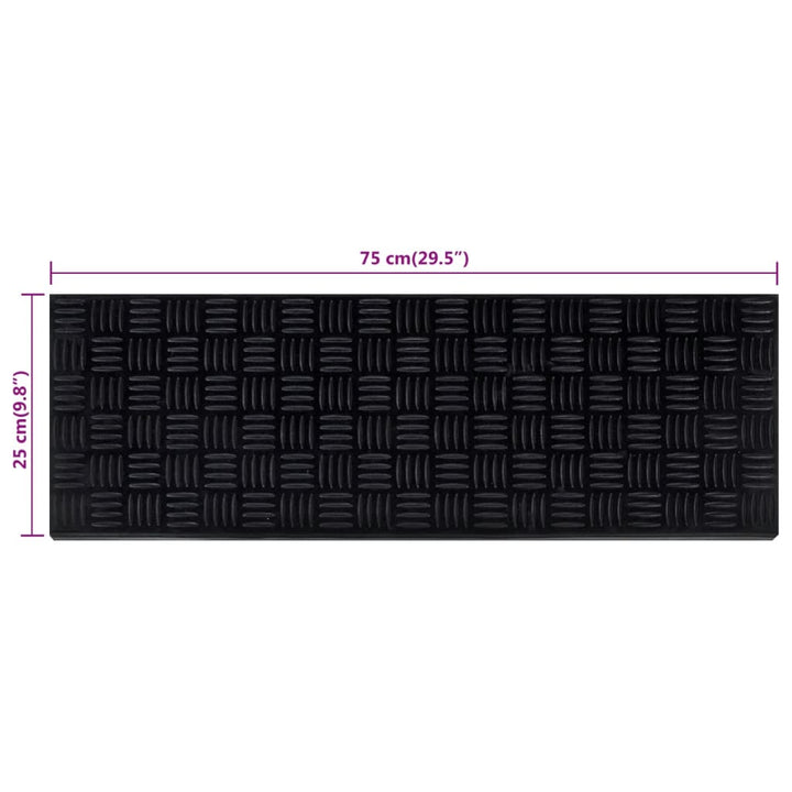 Trappstegsmattor 10 St 25X75 Cm Gummi