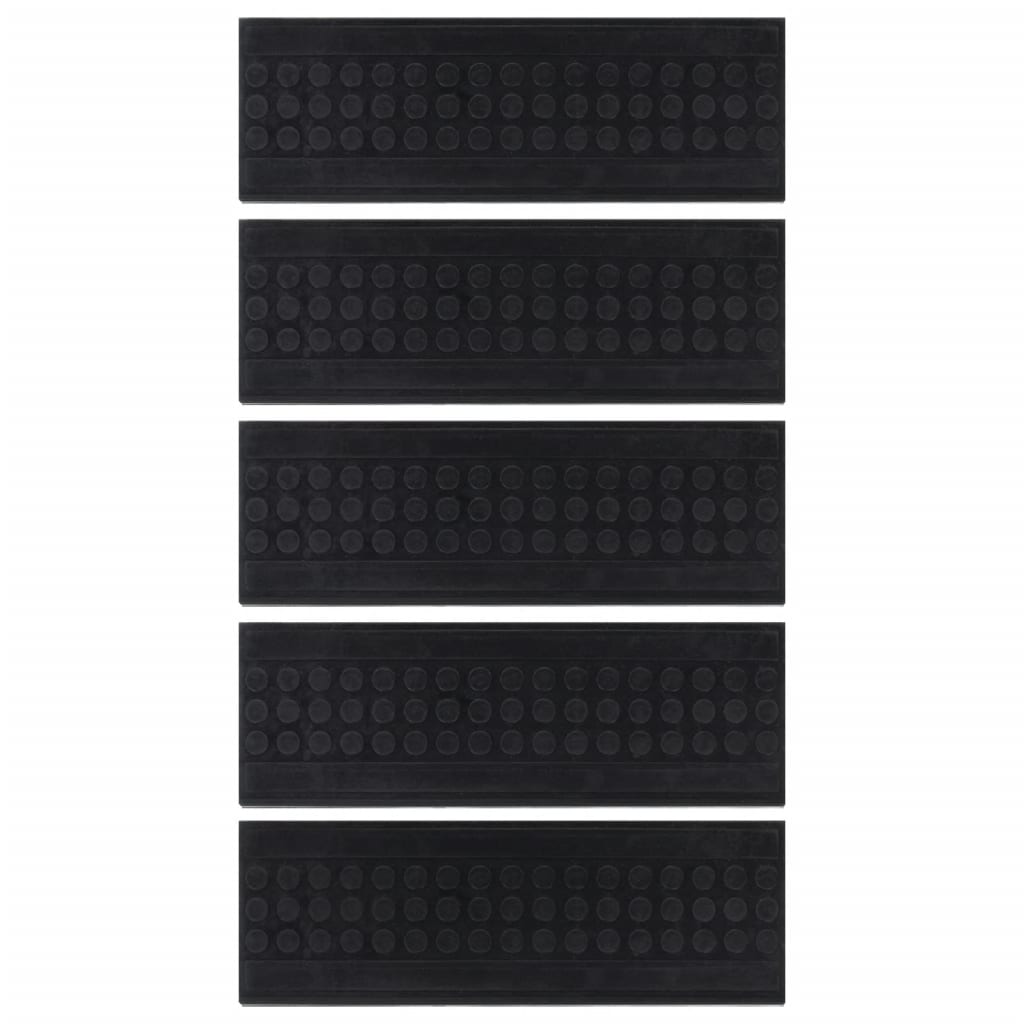 Trappstegsmattor 5 St 25X75 Cm Gummi