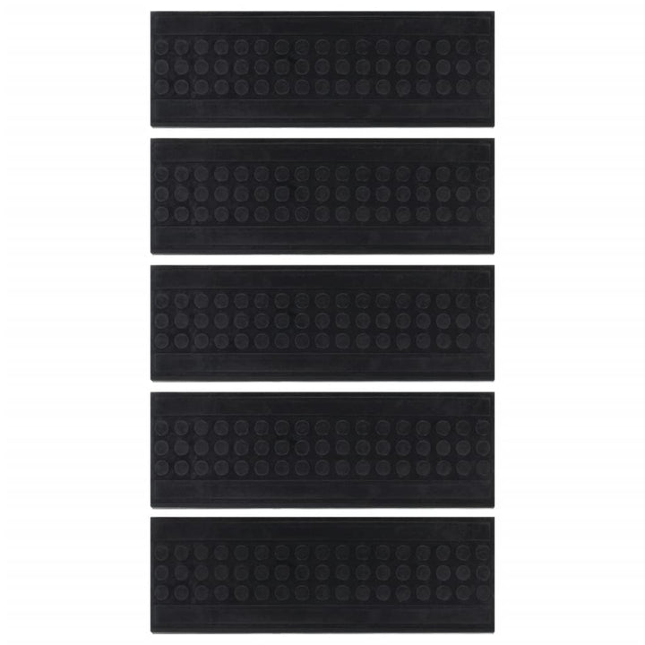 Trappstegsmattor 5 St 25X75 Cm Gummi