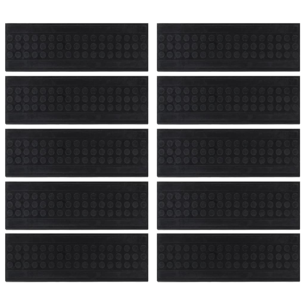 Trappstegsmattor 10 St 25X75 Cm Gummi