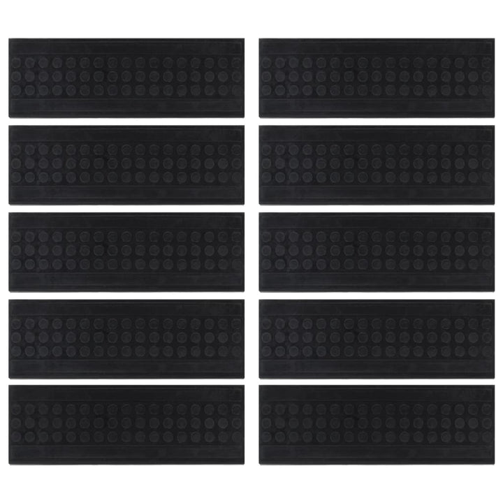 Trappstegsmattor 10 St 25X75 Cm Gummi