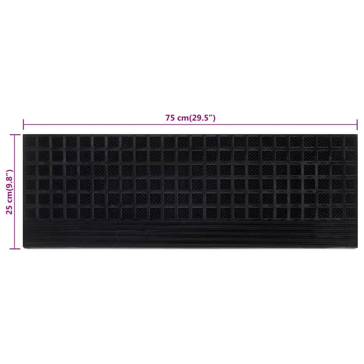 Trappstegsmattor 5 St 25X75 Cm Gummi