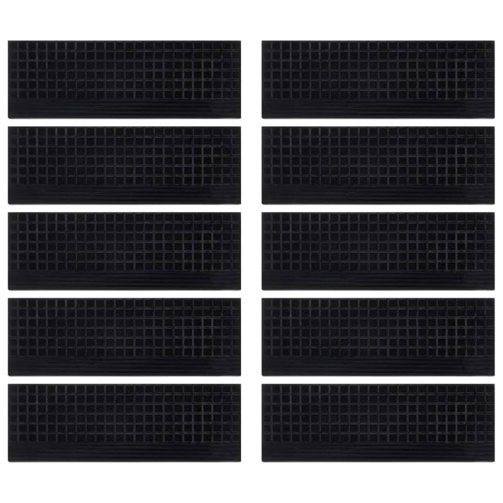 Trappstegsmattor 10 St 25X75 Cm Gummi