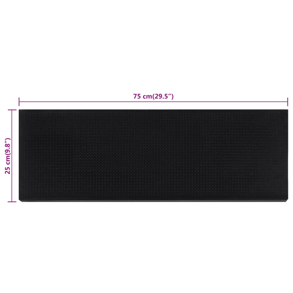 Trappstegsmattor 5 St 25X75 Cm Gummi