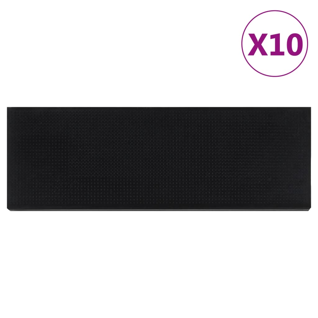 Trappstegsmattor 10 St 25X75 Cm Gummi