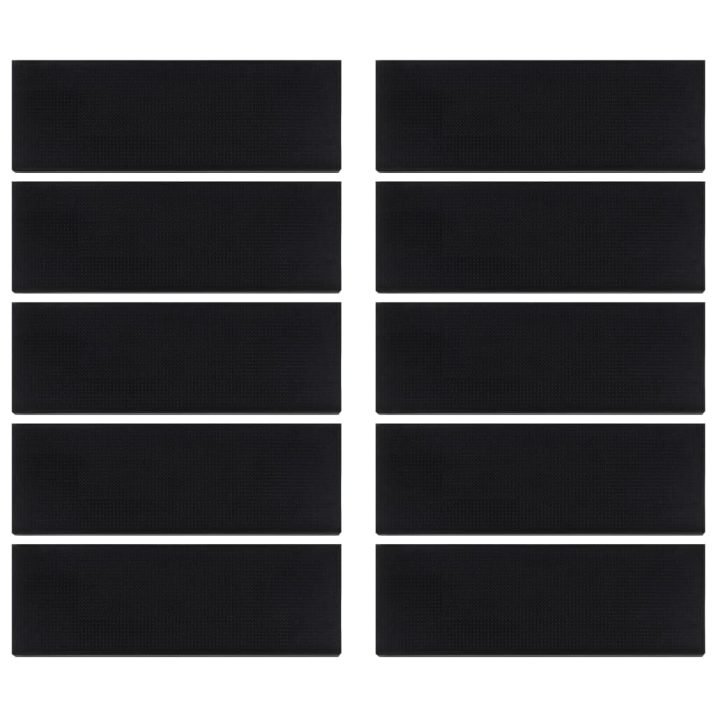 Trappstegsmattor 10 St 25X75 Cm Gummi