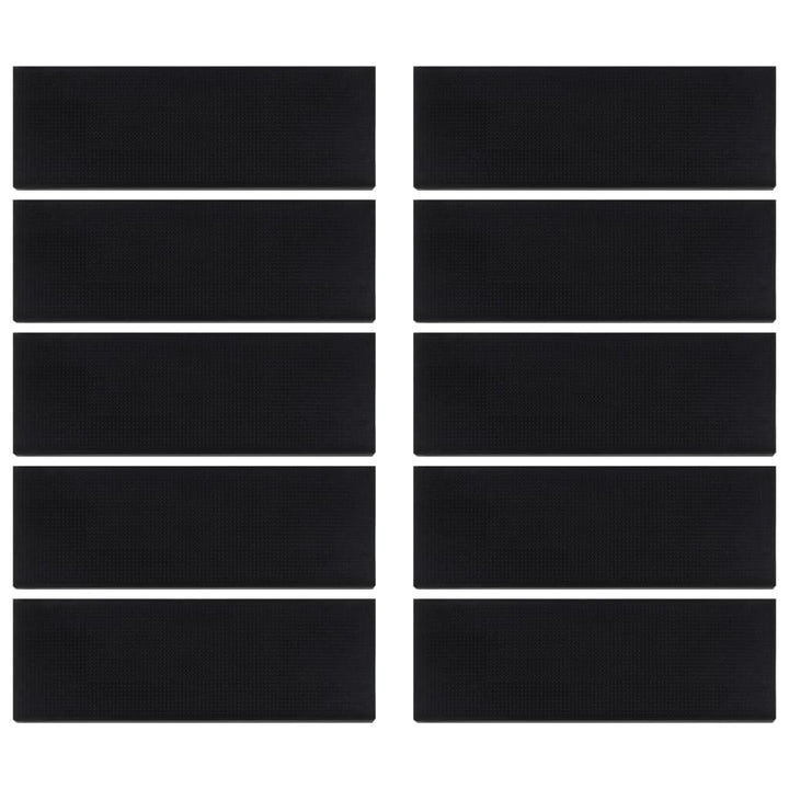 Trappstegsmattor 10 St 25X75 Cm Gummi